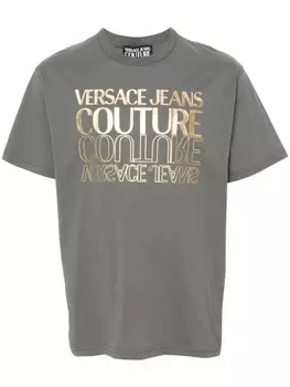 Versace Jeans Couture футболка с логотипом, серый