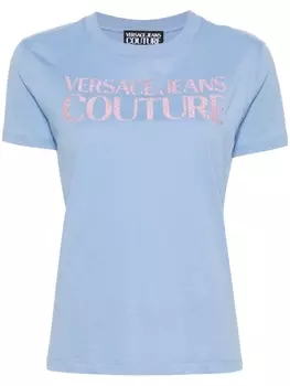 Versace Jeans Couture футболка с логотипом, синий