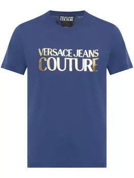 Versace Jeans Couture футболка с логотипом, синий