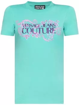 Versace Jeans Couture футболка с логотипом, синий