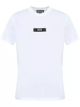 Versace Jeans Couture футболка с нашивкой-логотипом, белый