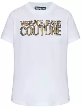 Versace Jeans Couture футболка с пайетками, белый