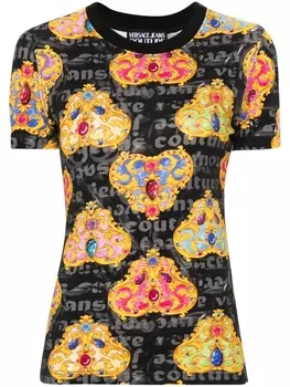Versace Jeans Couture футболка с принтом Heart Couture, черный