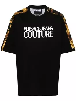 Versace Jeans Couture футболка с принтом Watercolour Couture, черный