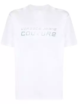 Versace Jeans Couture футболка со стразами, белый