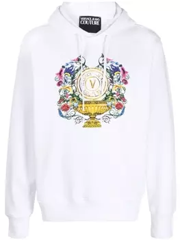 Versace Jeans Couture худи с логотипом, белый