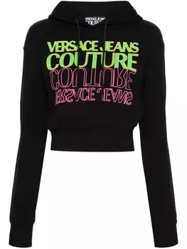 Versace Jeans Couture худи с логотипом, черный