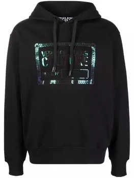 Versace Jeans Couture худи с логотипом, черный