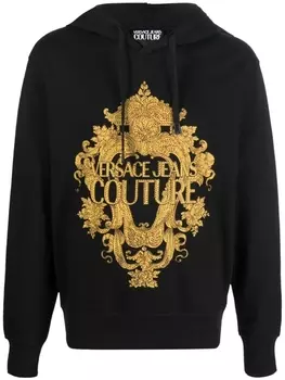 Versace Jeans Couture худи с логотипом, черный