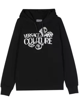 Versace Jeans Couture худи с логотипом, черный