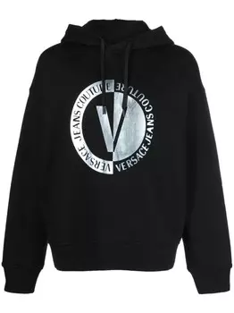 Versace Jeans Couture худи с логотипом, черный