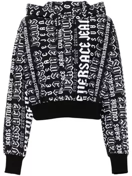 Versace Jeans Couture худи с логотипом, черный