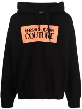 Versace Jeans Couture худи с логотипом, черный