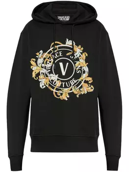 Versace Jeans Couture худи с принтом, черный