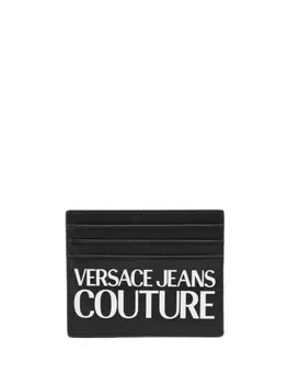 Versace Jeans Couture картхолдер с логотипом, черный