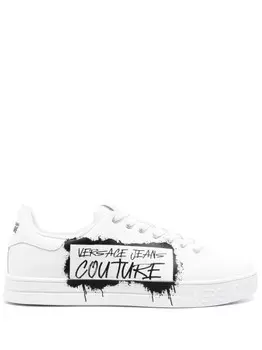 Versace Jeans Couture кеды с логотипом, белый