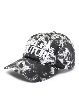 Versace Jeans Couture кепка с принтом Watercolor Couture, черный