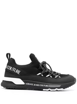 Кроссовки Versace Jeans Couture Logo Patch, черный