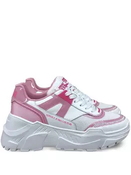 Versace Jeans Couture кроссовки со вставками, белый