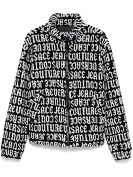 Versace Jeans Couture куртка Logomania Teddy, черный