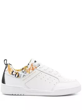 Versace Jeans Couture лакированные кроссовки Brooklyn, белый