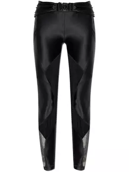 Versace Jeans Couture леггинсы с прозрачными вставками, черный