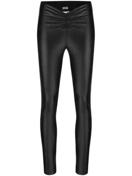 Versace Jeans Couture легинсы со сборками, черный