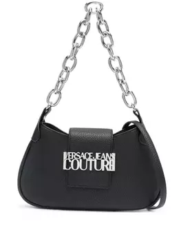 Versace Jeans Couture logo-plaque crossbody bag, черный