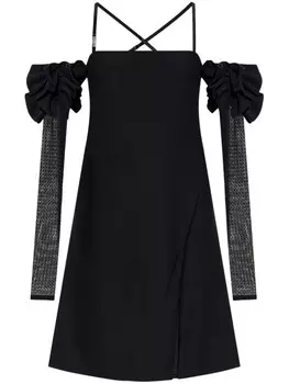 Versace Jeans Couture мини-платье с открытыми плечами, черный