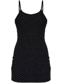 Versace Jeans Couture мини-платье с пайетками, черный