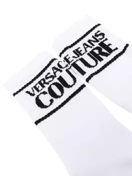 Versace Jeans Couture носки с логотипом, белый