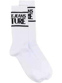 Versace Jeans Couture носки с логотипом, белый
