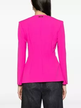 Versace Jeans Couture однобортный блейзер с прорезями, розовый