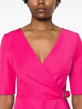 Versace Jeans Couture платье мини с пряжкой Baroque, розовый