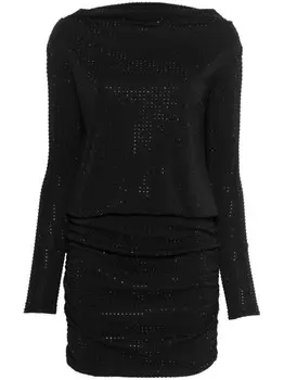 Versace Jeans Couture платье мини со стразами, черный