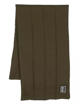 Versace Jeans Couture пуховик с нашивкой-логотипом, зеленый