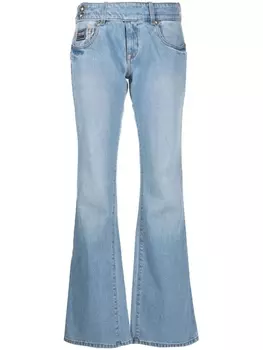 Versace Jeans Couture расклешенные джинсы, синий