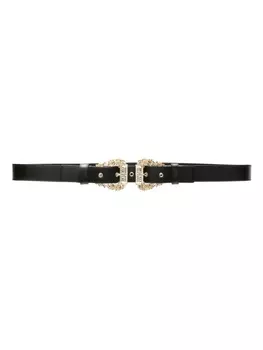 Versace Jeans Couture ремень с двойной пряжкой, черный