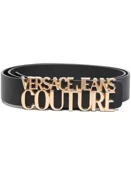 Versace Jeans Couture ремень с логотипом, черный