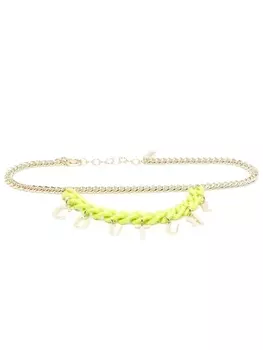 Versace Jeans Couture ремень с подвеской-логотипом, золотистый