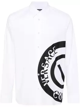 Versace Jeans Couture рубашка с логотипом, белый