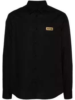 Versace Jeans Couture рубашка с логотипом, черный