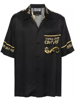 Versace Jeans Couture рубашка Watercolour Couture, черный