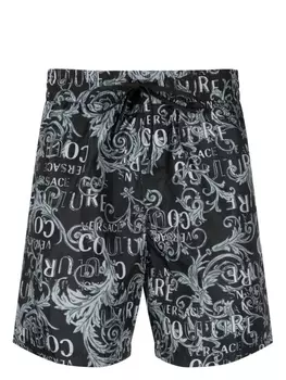 Versace Jeans Couture шорты с принтом Baroque, черный