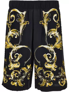 Versace Jeans Couture шорты с принтом, черный