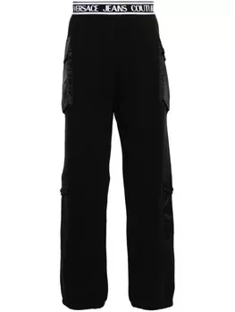 Versace Jeans Couture спортивные брюки с логотипом, черный