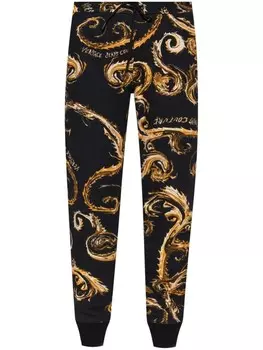 Versace Jeans Couture спортивные брюки с логотипом, черный