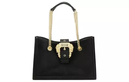 VERSACE JEANS COUTURE Сумка через плечо из синтетической кожи, женская, черная