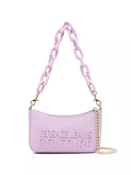 Versace Jeans Couture сумка на плечо с логотипом, фиолетовый