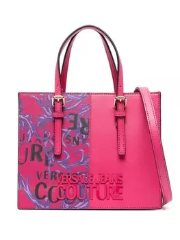 Versace Jeans Couture сумка-тоут с принтом Barocco, розовый